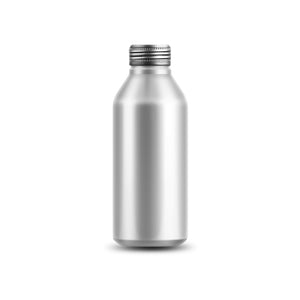 Reusable aluminium bottle 450mL with spring water - Full color print